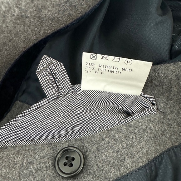 Rice Mens Wool TopCoat in Grey - Size IT 50/US Medium - Made in Italy - Picture 6 of 12
